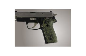 Image of Hogue SIG Sauer P228 - P229 Checkered G-10 - OD Green Camo 28178