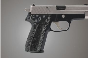 Image of Hogue SIG Sauer P228 P229 Checkered G-10 - G-Mascus Black/Gray 28177-BLKGRY