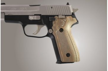 Image of Hogue SIG Sauer P228 P229 Checkered G-10 - G-Mascus Tan 28177-TAN