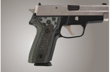 Image of Hogue SIG Sauer P228 P229 Piranha Grip G-10 - G-Mascus Black/Gray 28137-BLKGRY