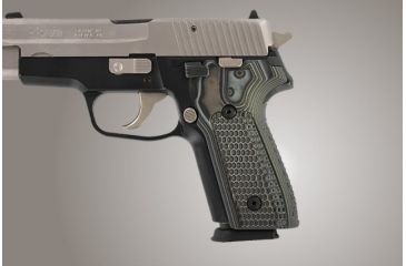 Image of Hogue SIG Sauer P228 P229 Piranha Grip G-10 - G-Mascus Black/Gray 28137-BLKGRY