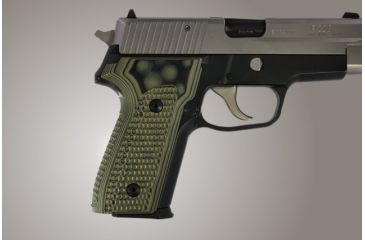 Image of Hogue SIG Sauer P228 P229 Piranha Grip G-10 - G-Mascus Green 28138