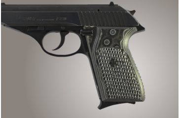 Image of Hogue SIG Sauer P230 P232 Piranha Grip G-10 - G-Mascus Black/Gray 30137-BLKGRY