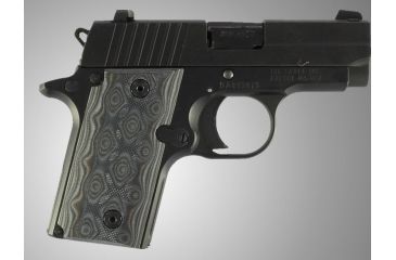 Image of Hogue SIG Sauer P238 G-10 - G-Mascus Black/Gray 38167-BLKGRY