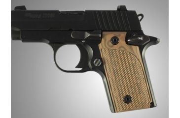 Image of Hogue SIG Sauer P238 Checkered G-10 - G-Mascus Tan 38177-TAN
