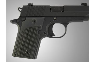 Image of Hogue SIG Sauer P238 Checkered G-10 - Solid Black 38179