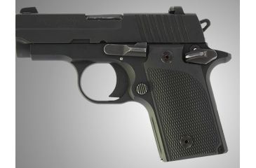 Image of Hogue SIG Sauer P238 Checkered G-10 - Solid Black 38179