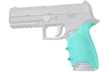 Image of Hogue SIG Sauer P320 Full Size HandALL Beavertail Grip Sleeve, Aqua, 17604