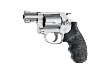 Image of Hogue Smith &amp; Wesson Laser Enhanced Grip, Green Laser, Round Butt Rubber Monogrip, J Frame, Black, 60980