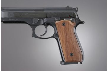 Image of Hogue Taurus PT-99 PT-92 PT-100 PT-101 Pau Ferro Safety Only Checkered 99311