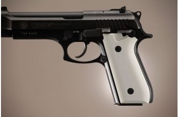 Image of Hogue Taurus PT-99 PT-92 PT-100 PT-101 With Decocker Aluminum - Matte Clear Anodized 99164