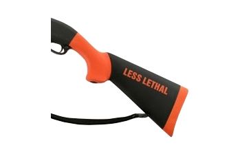 Image of Hogue Mossberg 500 Less Lethal Orange OverMolded Shotgun Stock 12" L.O.P 05050