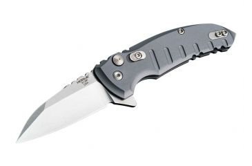 Image of Hogue X1-Microflip 2.75in Folder Wharncliffe Blade, Tumble Finish, Alum Frame, Matte Grey 24162