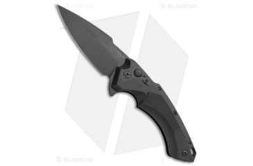 Image of Hogue X5 Tactical Flipper Folding Knife, 4.00in, CPM 154 Steel, Spear Point Blade, Aluminum Black Handle, Black/Black, 8.25in, BHQ-49334