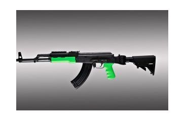 Image of Hogue Zombie-X Glowing AK-47/AK-74 Standard Chinese and Russian Gun Grip Kit - OM Grip and Forend