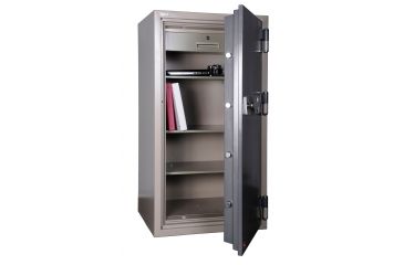 Image of Hollon Safe Fireproof Office Safe w/ Sargent and Greenleaf Combination Lock, Grey, Large HS-1400C