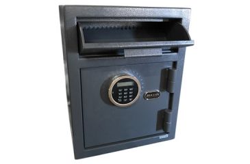 Image of Hollon Safe Hollon DP450LK Front Loading Depository Safe, Black, Small DP450LK