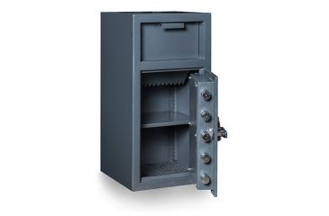 Image of Hollon Safe Hollon FD-2714C Front Loading Depository Safe, Gray, Medium FD-2714C