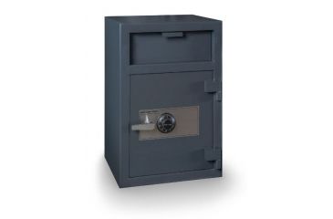 Image of Hollon Safe Hollon FD-3020C Front Loading Depository Safe, Gray, Medium FD-3020C