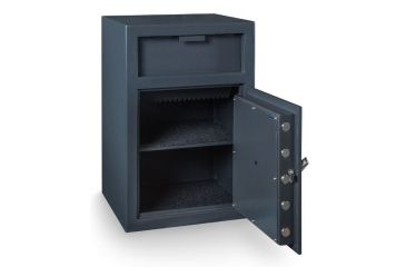 Image of Hollon Safe Hollon FD-3020C Front Loading Depository Safe, Gray, Medium FD-3020C