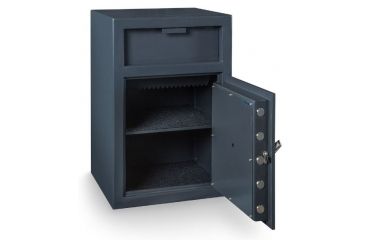 Image of Hollon Safe Hollon FD-3020E Front Loading Depository Safe, Gray, Medium FD-3020E