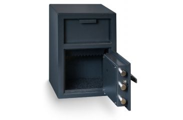 Image of Hollon Safe Hollon HDS-2014E Front Loading Depository Safe, Gray, Medium HDS-2014E