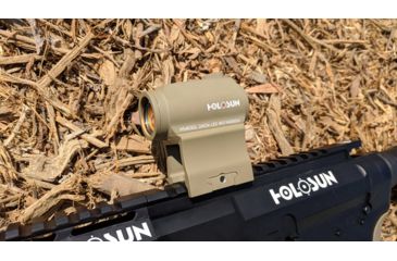 Image of OpticsPlanet Exclusive Holosun 403GL 1x 2 MOA Aluminum Micro Red Dot Sight,Flat Dark Earth, HS403GL FDE