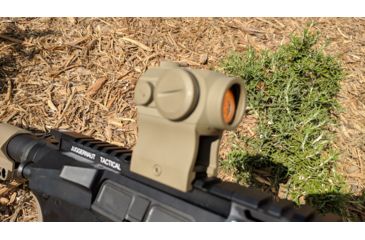 Image of OpticsPlanet Exclusive Holosun 403GL 1x 2 MOA Aluminum Micro Red Dot Sight,Flat Dark Earth, HS403GL FDE