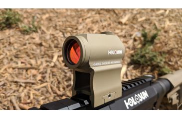 Image of OpticsPlanet Exclusive Holosun 403GL 1x 2 MOA Aluminum Micro Red Dot Sight,Flat Dark Earth, HS403GL FDE