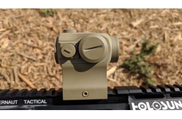 Image of OpticsPlanet Exclusive Holosun 403GL 1x 2 MOA Aluminum Micro Red Dot Sight,Flat Dark Earth, HS403GL FDE