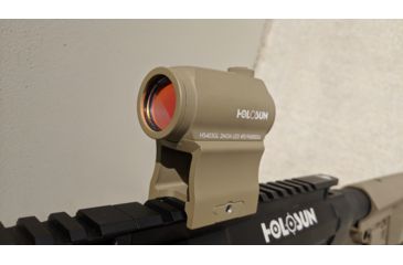 Image of OpticsPlanet Exclusive Holosun 403GL 1x 2 MOA Aluminum Micro Red Dot Sight,Flat Dark Earth, HS403GL FDE