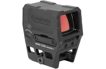 Image of Holosun AEMS Core Red Dot Sight, 2 MOA Red Dot Reticle, MAO, Black, AEMS-CORE-110101