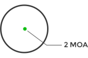 Image of Holosun AEMS Core Red Dot Sight, 2 MOA Green Dot Reticle, MAO, Black, AEMS-CORE-120101