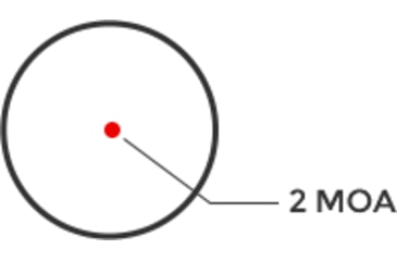 Image of Holosun AEMS Core Red Dot Sight, 2 MOA Red Dot Reticle, MAO, Black, AEMS-CORE-110101