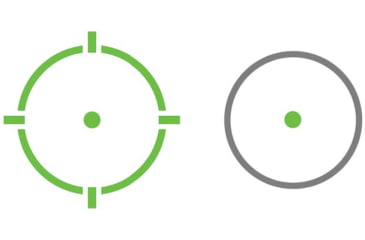 Image of Holosun ARO MRS Advanced Rifle Optic 1x22mm Reflex Red Dot Sight, Green 2 MOA Dot/2MOA Dot &amp; 65MOA Ring Reticle, Black, ARO-MRS-GR