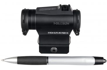 Image of Holosun Elite 2 MOA Dot/65 MOA Circle Dot Solar/Battery Micro Green Dot Sight, Black, HE515CM-GR Elite