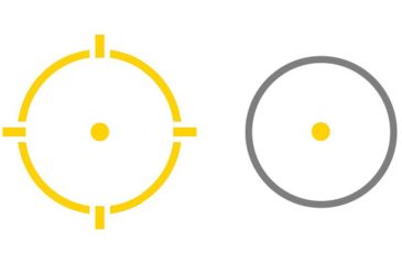 Image of Holosun HE512C-GD Circle Dot Reflex Sight, 2MOA Dot &amp; 65MOA Ring Reticle, Aluminum, Black, HE512C-GD