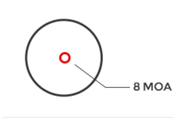 Image of Holosun HS407CO-X2 Red Dot Sight, 1x, 8 MOA Circle, Black, HS407CO-X2
