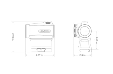 Image of Holosun Micro Red Dot Sight, 2 MOA Circle Dot Reticle, MAO, Black, HE403R-GD