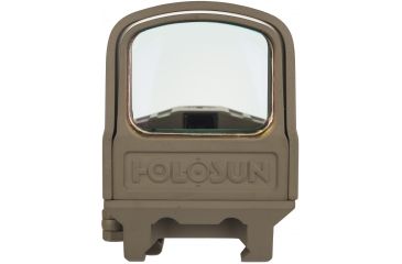 Image of Holosun HS510C 1x Open Reflex Sight, Red 2 MOA dot 65 MOA Circle Reticle, Flat Dark Earth, HS510C-FDE-R