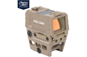 Image of Holosun OPMOD AEMS Red Dot Sight, Green MRS, 2 MOA Dot, Flat Dark Earth, AEMS 221311