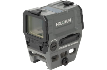 Image of Holosun OPMOD AEMS Reflex Red Dot Sight, Green 2 MOA Dot and 65MOA Circle, Wolf Gray