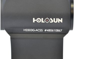 Image of Holosun Paralow HS503G Reticle Red Dot Sight, Exclusive ACSS CQB Reticle, Black, HS503G-ACSS, EDEMO5