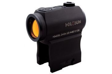 Image of Holosun Paralow Red Dot Sight, with low mount and 1/3 co-witness high mount HS403GL