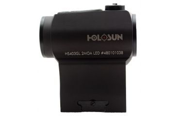 Image of Holosun Paralow Red Dot Sight, with low mount and 1/3 co-witness high mount HS403GL