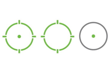 Image of Holosun Ronin Carry Enclosed Pistol 1x Reflex Green Dot Sight, Multi Reticle, Black, RONIN-EPS-CARRY-GR-MRS