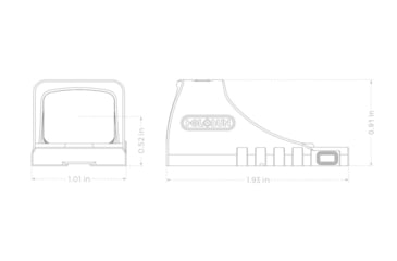 Image of Holosun SCS MOS Solar Charging Sight, 2 MOA Dot/32 MOA Circle Green Multi Reticle, Black, SCS-M-GR