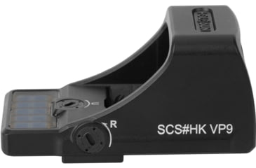 Image of Holosun SCS Solar Charging Sight for H&amp;K VP9, 2 MOA Dot/32 MOA Circle Green Reticles, Black, Black, SCS-VP9-GR