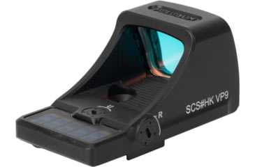 Image of Holosun SCS Solar Charging Sight for H&amp;K VP9, 2 MOA Dot/32 MOA Circle Green Reticles, Black, Black, SCS-VP9-GR