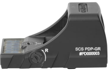 Image of Holosun SCS Solar Charging Sight for Walther PDP 2.0, 2 MOA Dot/32 MOA Circle Green Reticles, Black, SCS-PDP-GR